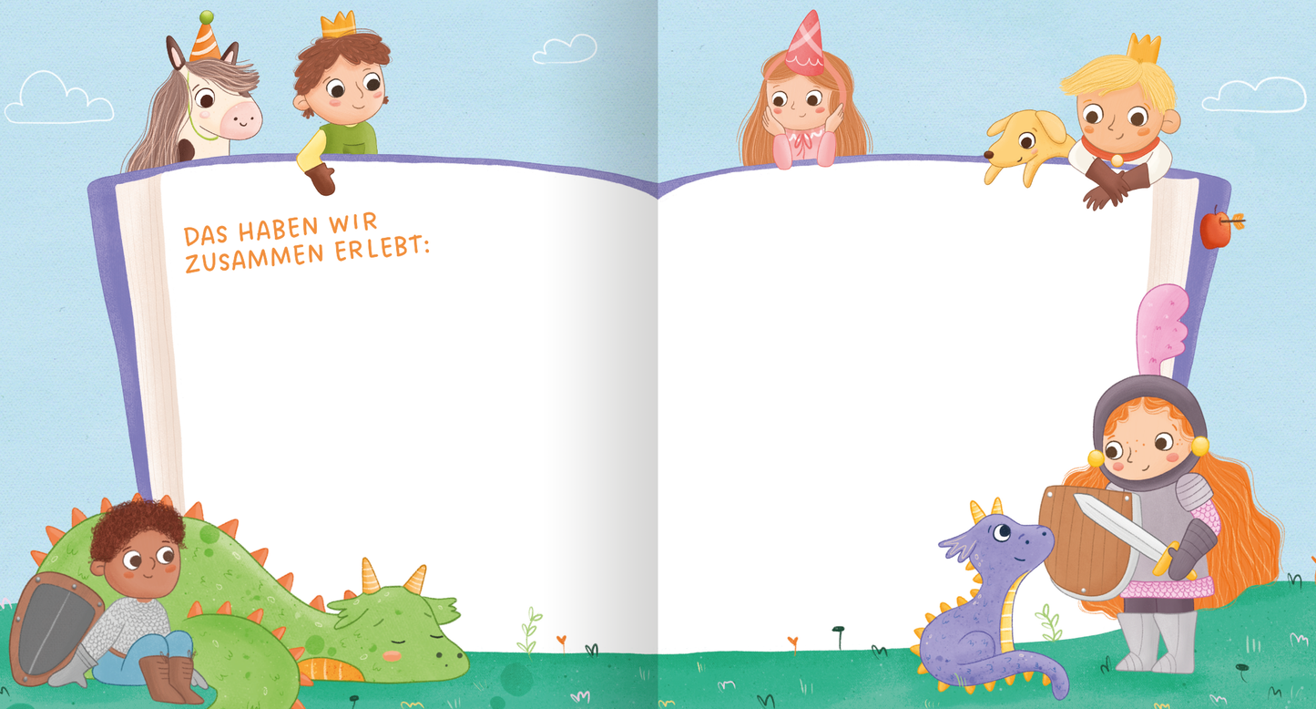 Gezeigt wird eine Innen- oder Zusatzansicht von „Meine Kindergartenfreunde – Ritter und Drachen“.