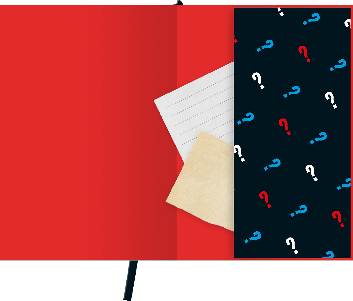 Gezeigt wird eine Innen- oder Zusatzansicht von „myNOTES Papeterie: Notizbuch A5 Die drei ??? – Die geheime Treppe “.