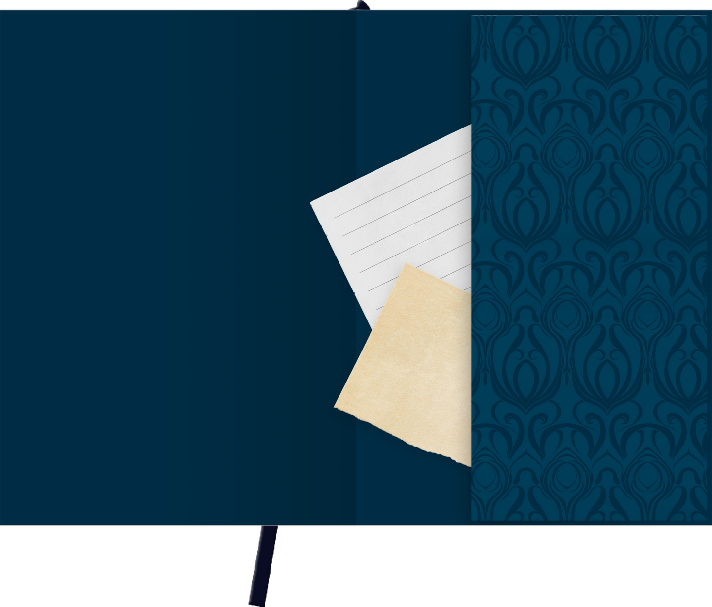 Gezeigt wird eine Innen- oder Zusatzansicht von „myNOTES Papeterie: Notizbuch A5 Write your story“.