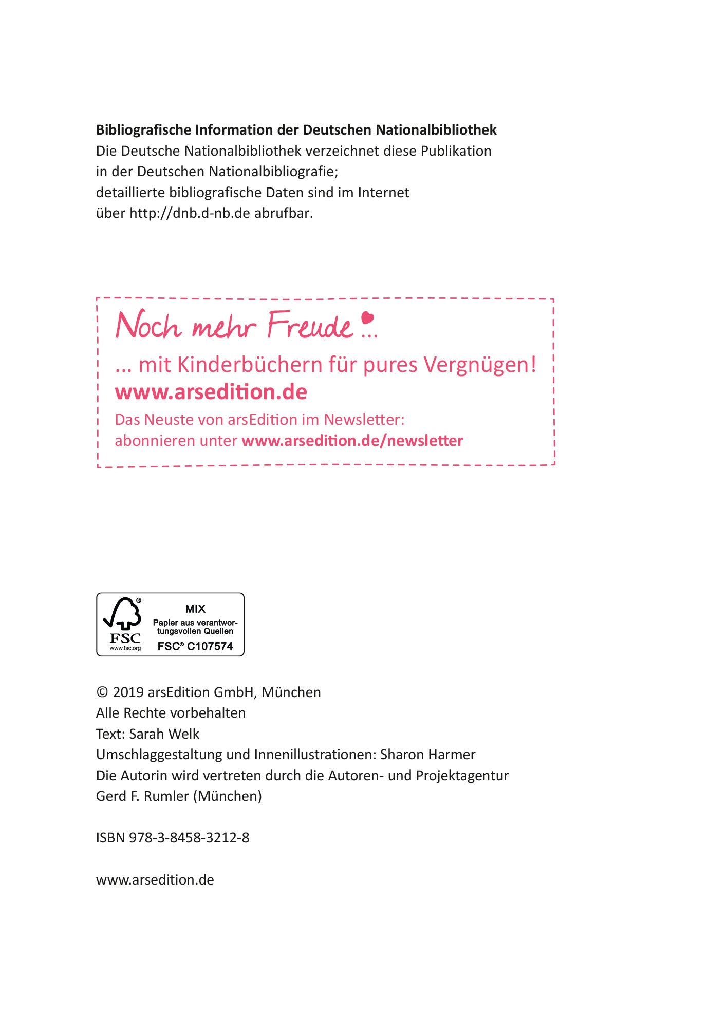 Gezeigt wird eine Innen- oder Zusatzansicht von „Ziemlich beste Schwestern – Total schief gewickelt“. Die Seite zeigt das Impressum mit bibliografischen Informationen. Die Schrift ist klar und gut lesbar.