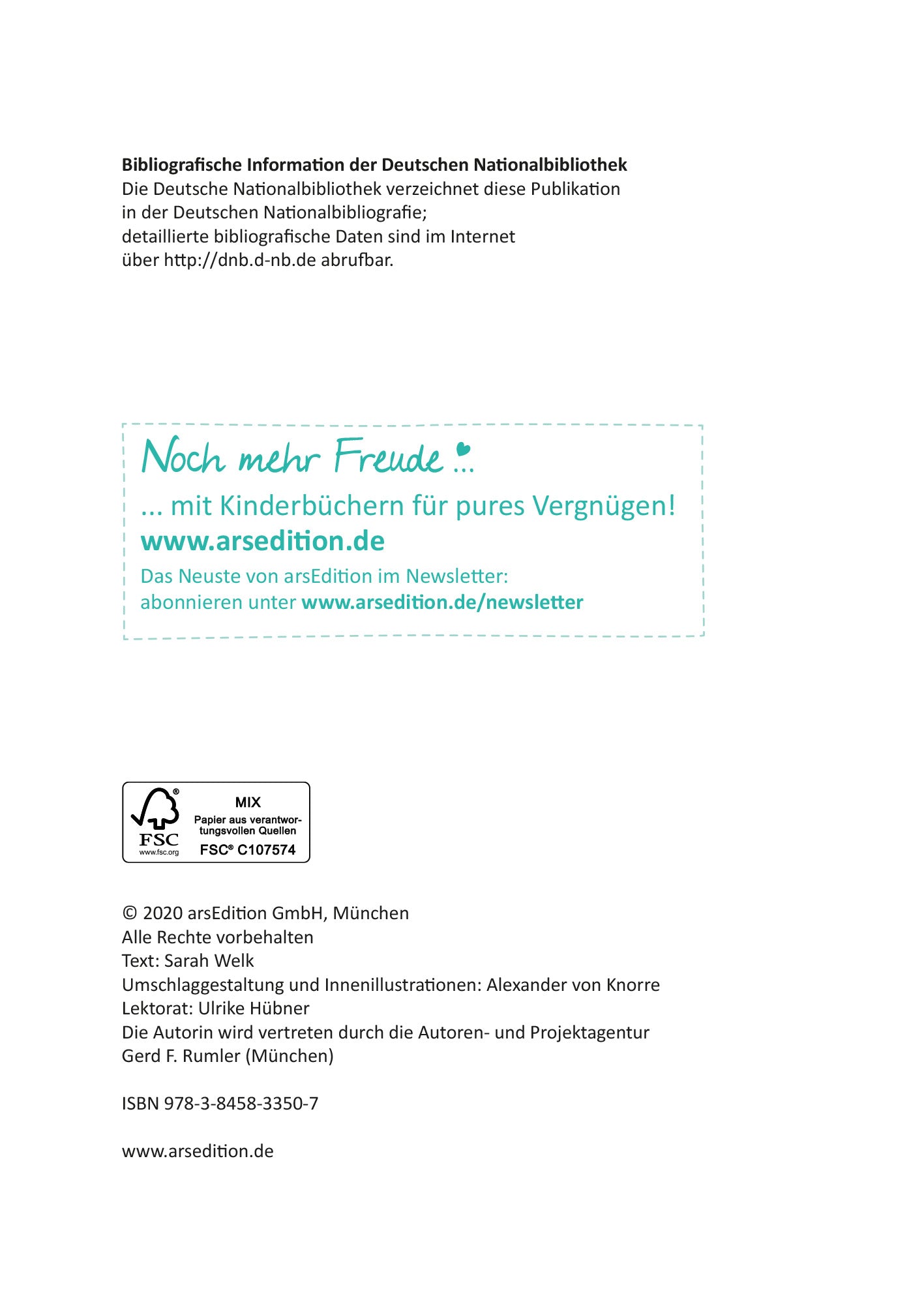 Gezeigt wird eine Innen- oder Zusatzansicht von „Ich und meine Chaos-Brüder – Beste Party aller Zeiten“. Die Seite zeigt das Impressum mit bibliografischen Informationen. Die Schrift ist klar und gut lesbar.