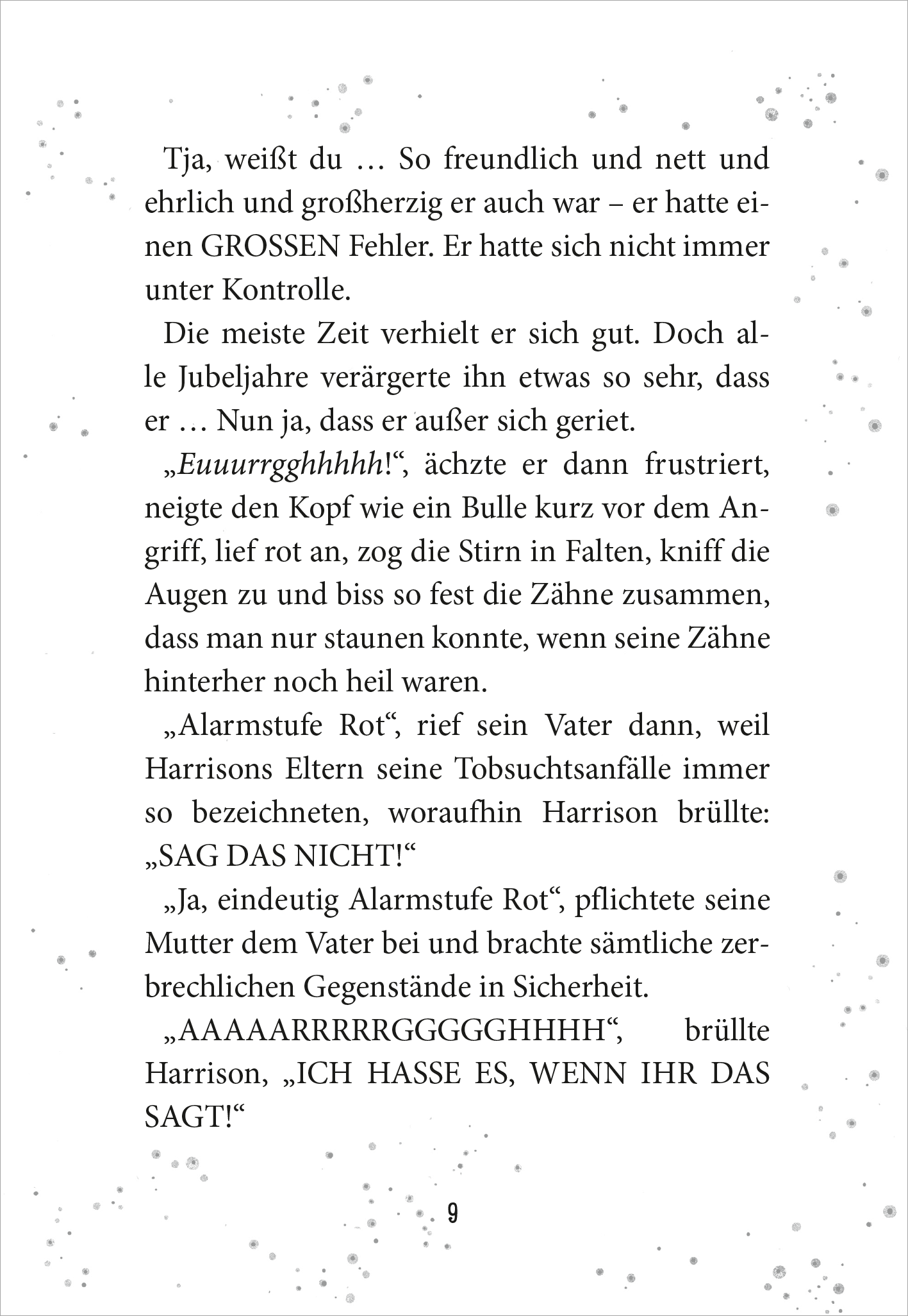 Gezeigt wird eine Innenansicht von „Der Junge, der die Welt verschwinden ließ“. Der Text ist in einer serifenlosen Schriftart gesetzt und in einem gut lesbaren Format angeordnet. Die Seiten sind hell, mit einem hohen Kontrast zwischen dem weißen Hintergrund und der schwarzen Schrift. Die Absätze sind klar voneinander abgegrenzt, und es sind keine störenden Grafiken oder Bilder vorhanden, die die Lesbarkeit beeinträchtigen könnten.