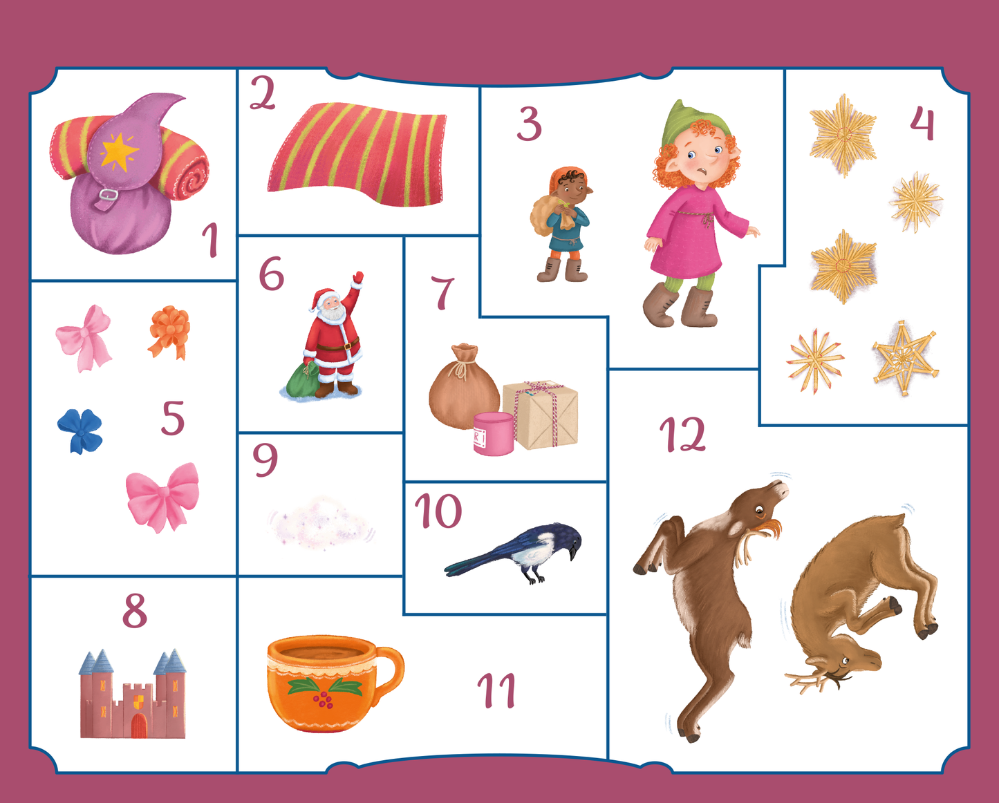 Gezeigt wird eine Innen- oder Zusatzansicht von „Ein Einhorn träumt von Weihnachten“.