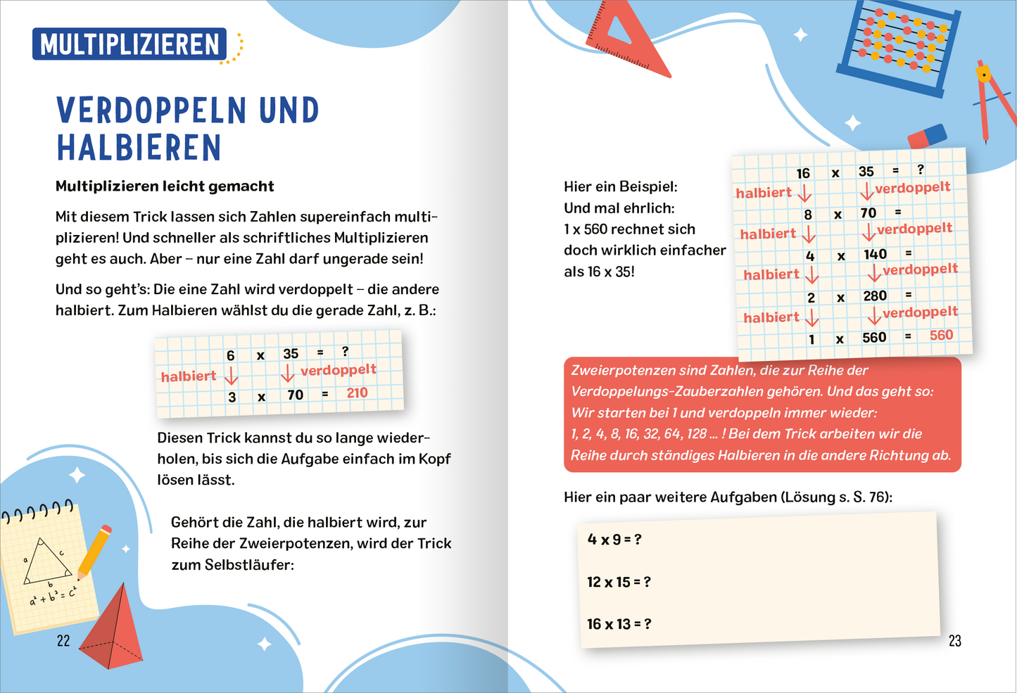 Gezeigt wird eine Innen- oder Zusatzansicht von „Science & Kids – Die coolsten Mathehacks“.