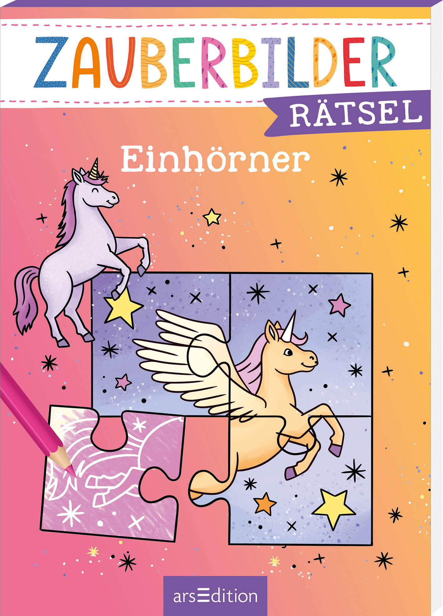 Zauberbilder-Rätsel – Einhörner