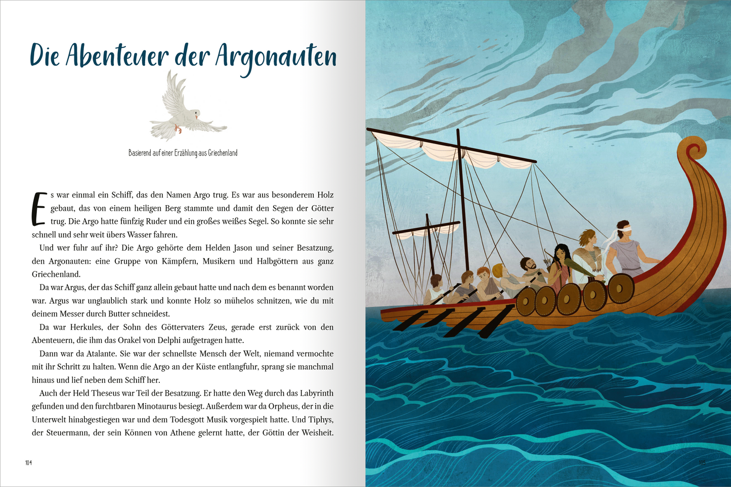 Gezeigt wird eine Innen- oder Zusatzansicht von „Mythen der Meere“.