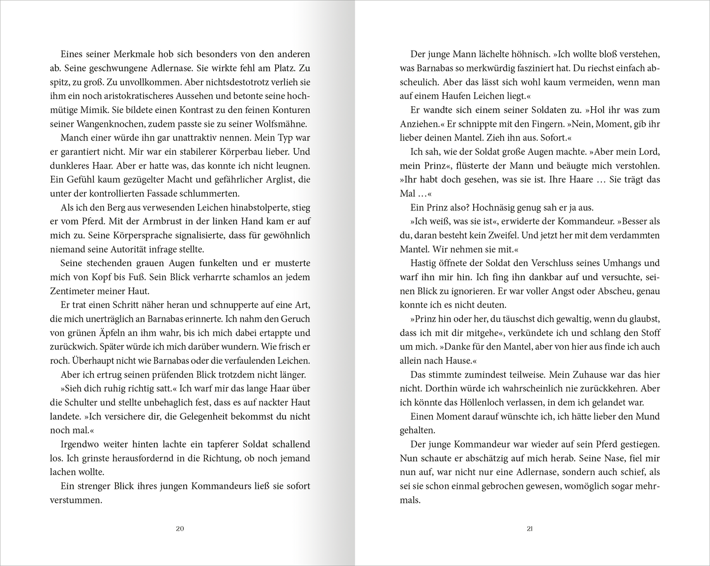 Gezeigt wird eine Innen- oder Zusatzansicht von „On Wings of Blood“.