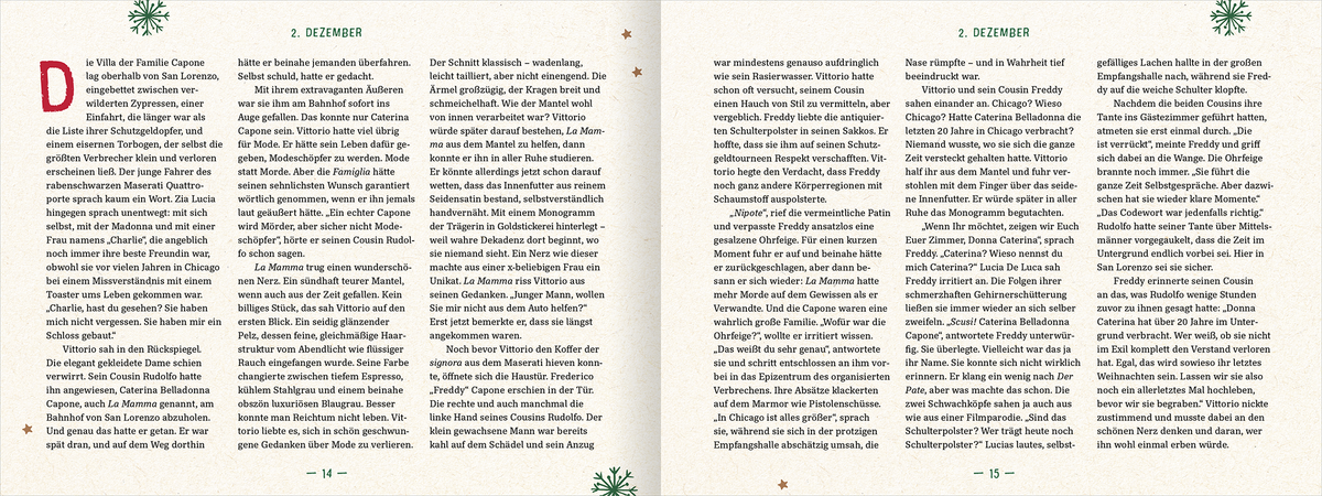 Gezeigt wird eine Innen- oder Zusatzansicht von „Lametta La Mamma La Mafia“.