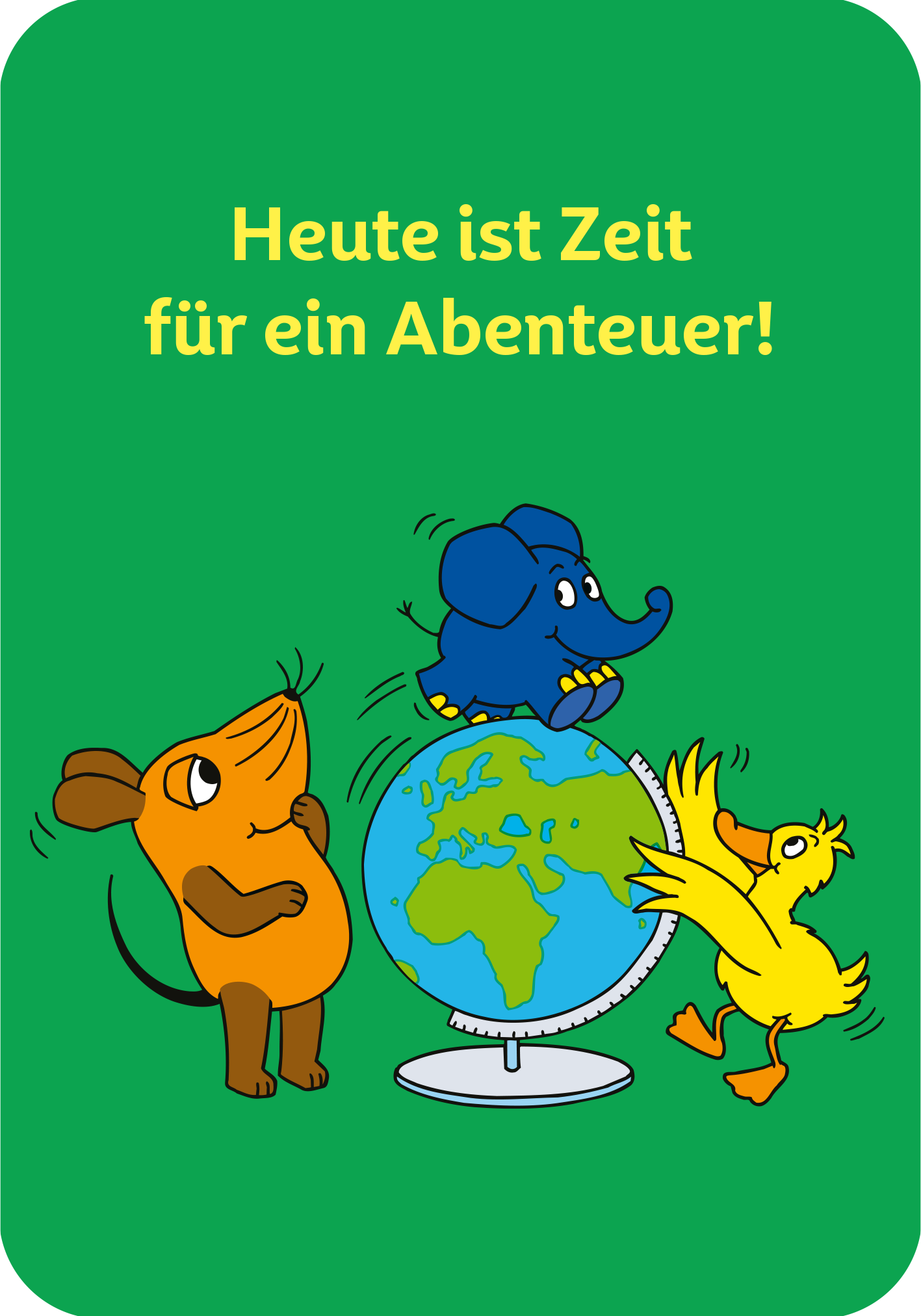 Gezeigt wird eine Innen- oder Zusatzansicht von „Die Maus – Mutmachkarten“.