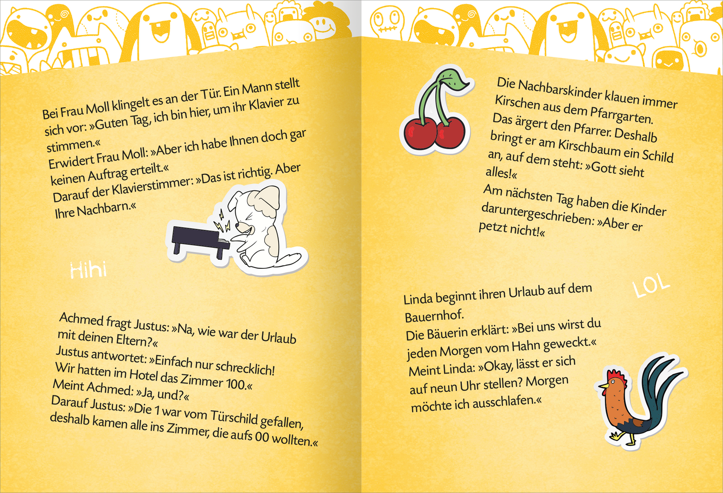 Gezeigt wird eine Innen- oder Zusatzansicht von „Die lustigsten Pupswitze“.