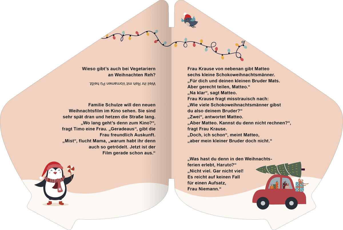 Gezeigt wird eine Innen- oder Zusatzansicht von „Weihnachtswitze“.