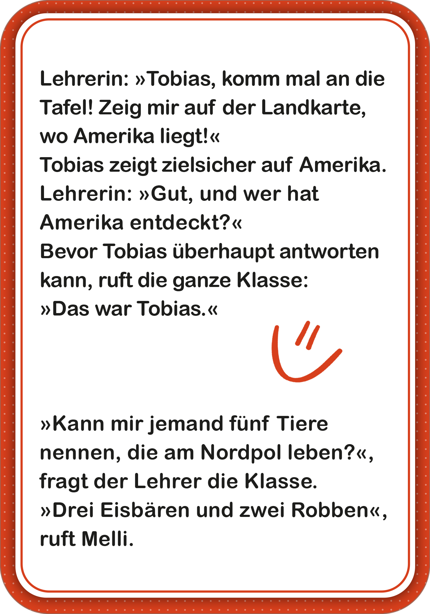 Gezeigt wird eine Innen- oder Zusatzansicht von „Schülerwitze“.