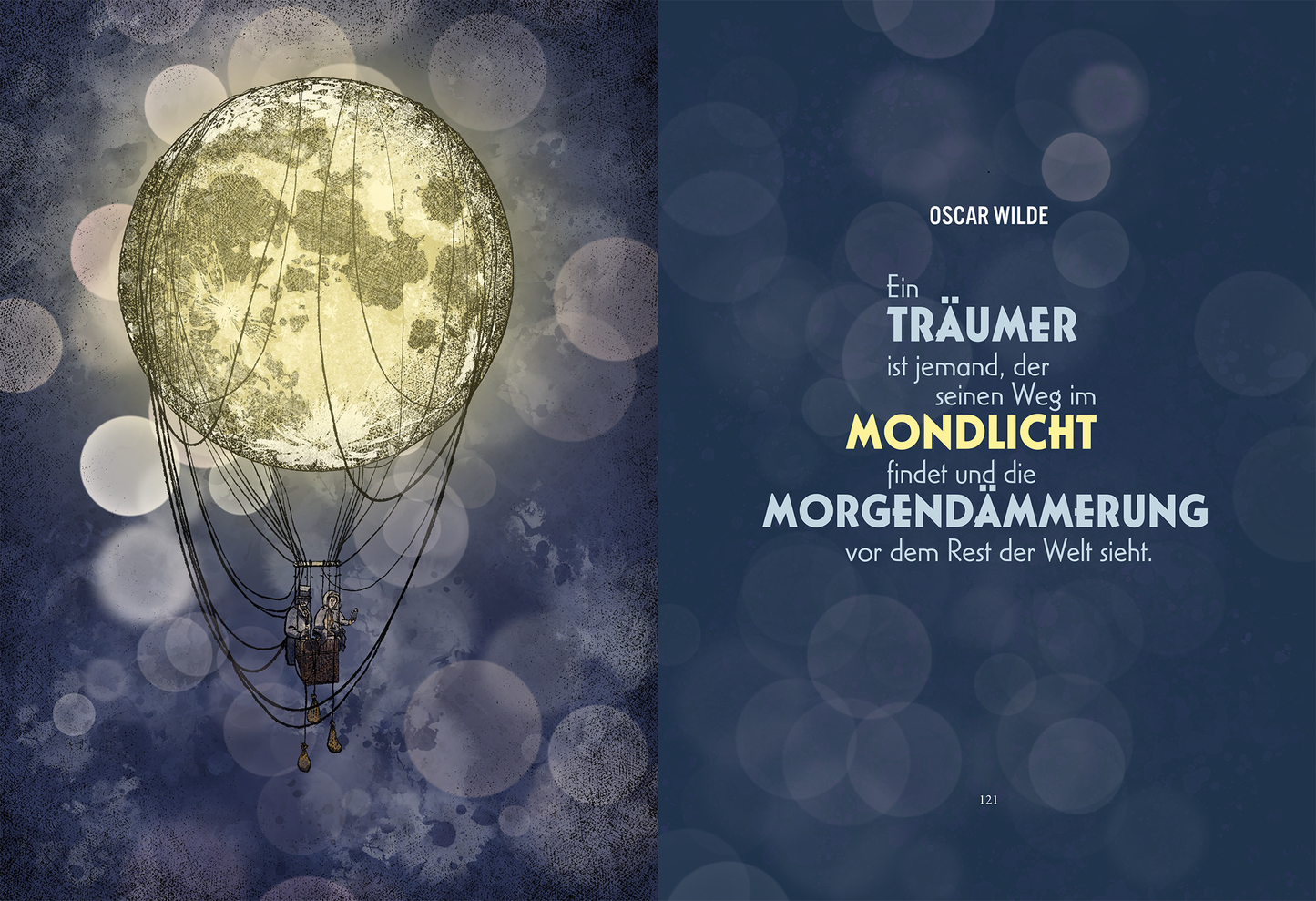 Gezeigt wird eine Innen- oder Zusatzansicht von „Die Welt, ein Traum“.