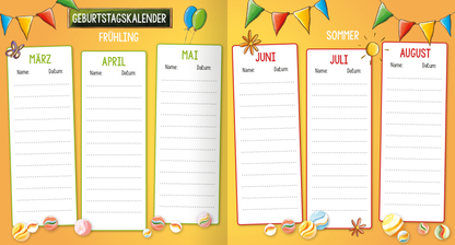 Gezeigt wird eine Innen- oder Zusatzansicht von „Mein Freundebuch für die Schule“.