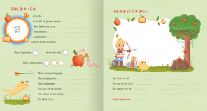 Gezeigt wird eine Innen- oder Zusatzansicht von „Meine Kindergartenfreunde – Ritter und Drachen“.