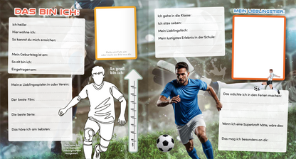 Gezeigt wird eine Innen- oder Zusatzansicht von „Meine Schulfreunde – Fußball“.