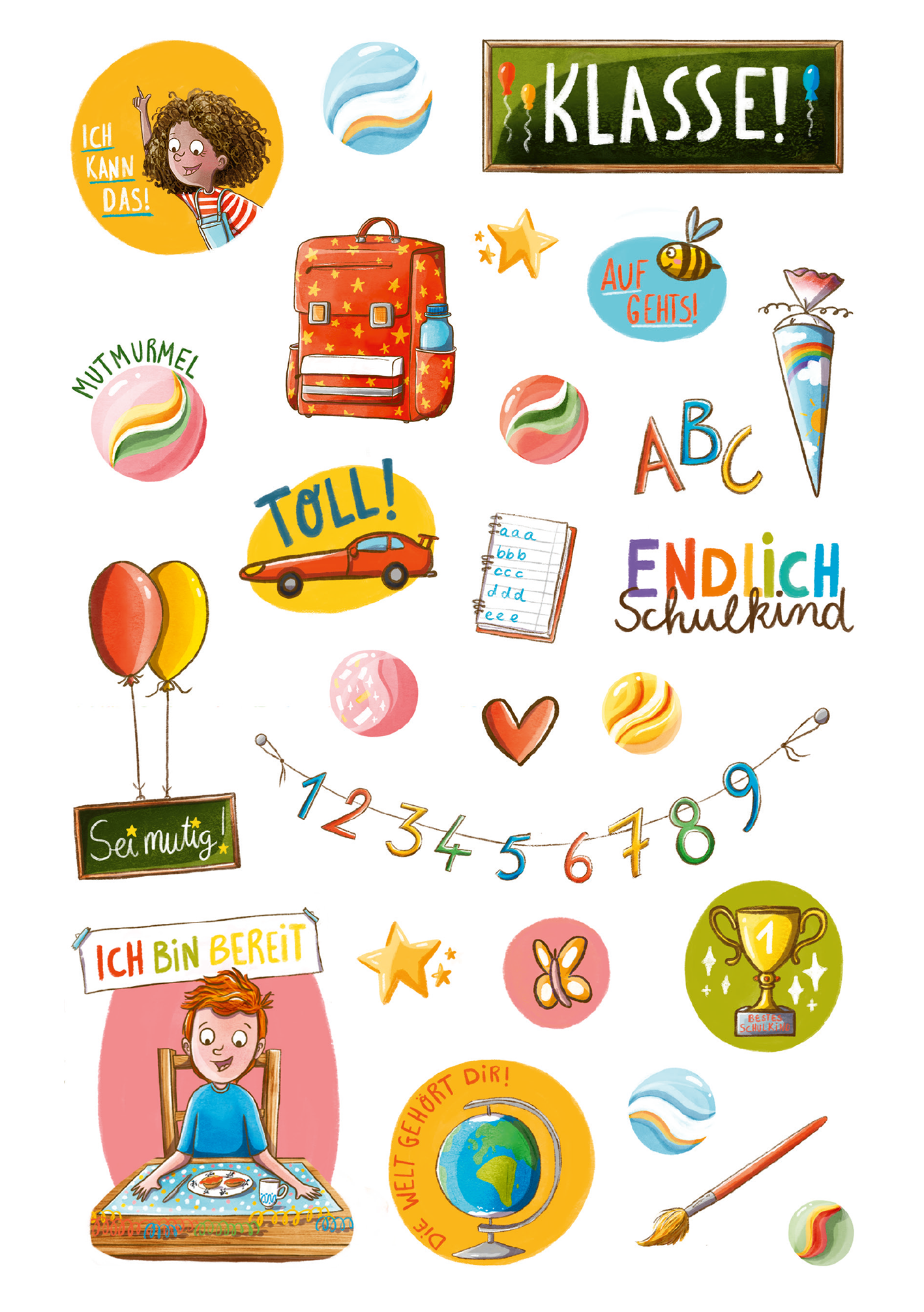 Gezeigt wird eine Innen- oder Zusatzansicht von „Mutmach-Sticker“.