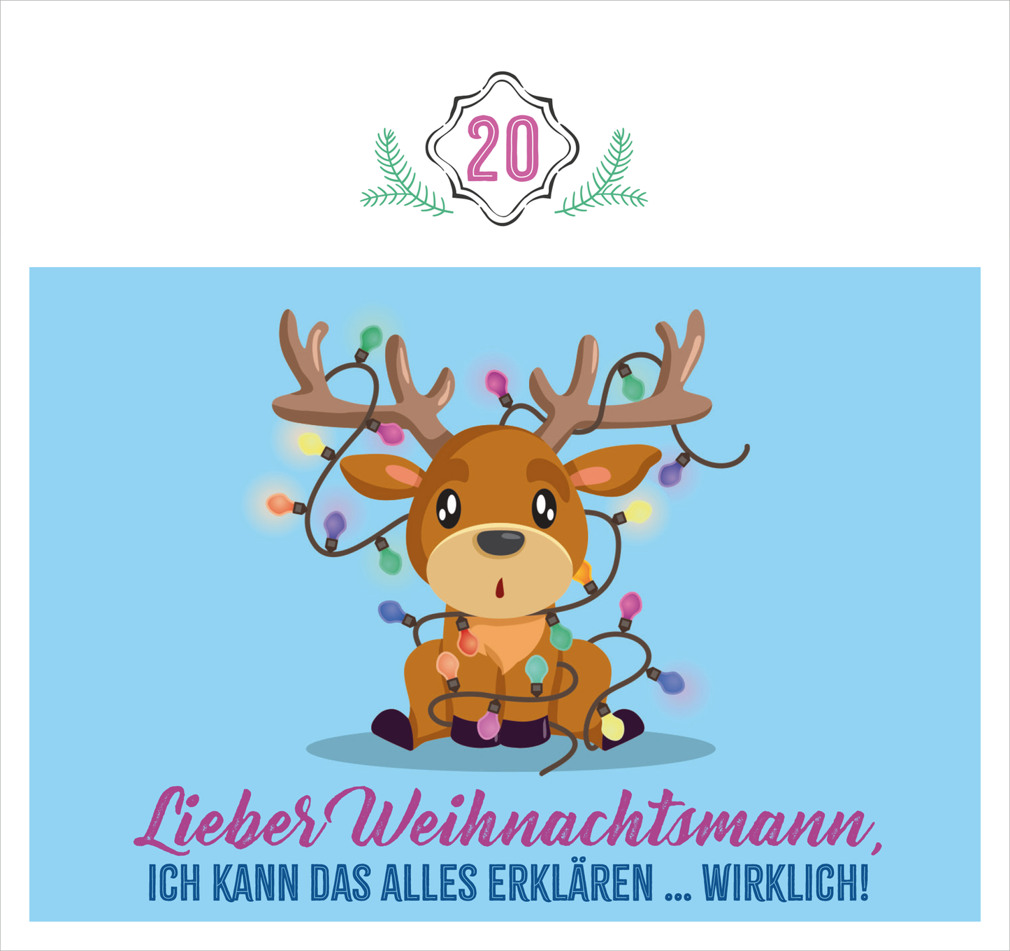Gezeigt wird eine Innen- oder Zusatzansicht von „Postkarten-Adventskalender. Bitte lassen Sie Ihr Gebäck nicht unbeaufsichtigt!“.
