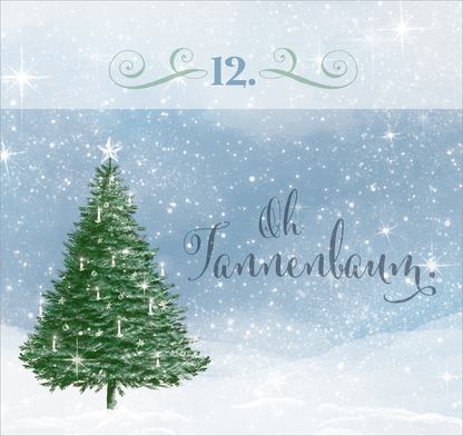 Gezeigt wird eine Innen- oder Zusatzansicht von „Postkarten-Adventskalender.
