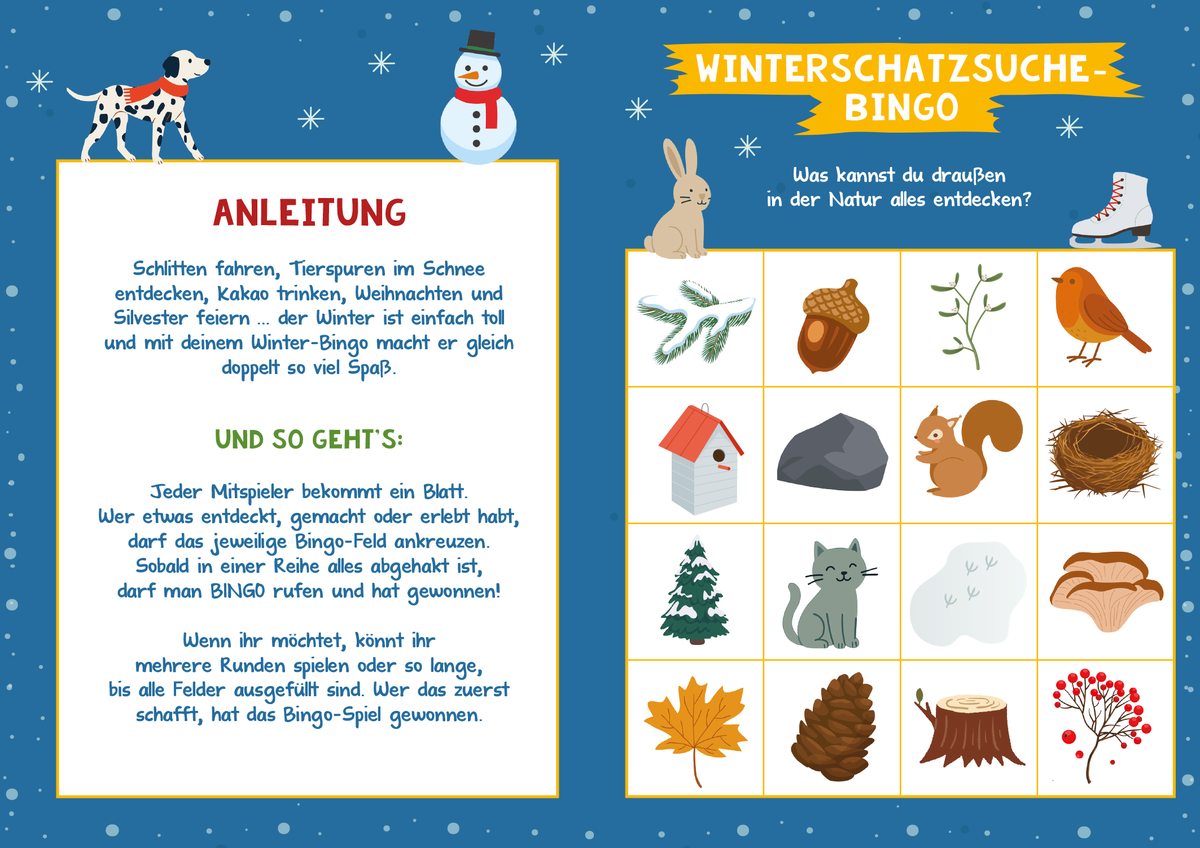 Gezeigt wird eine Innen- oder Zusatzansicht von „Winter-Bingo“.