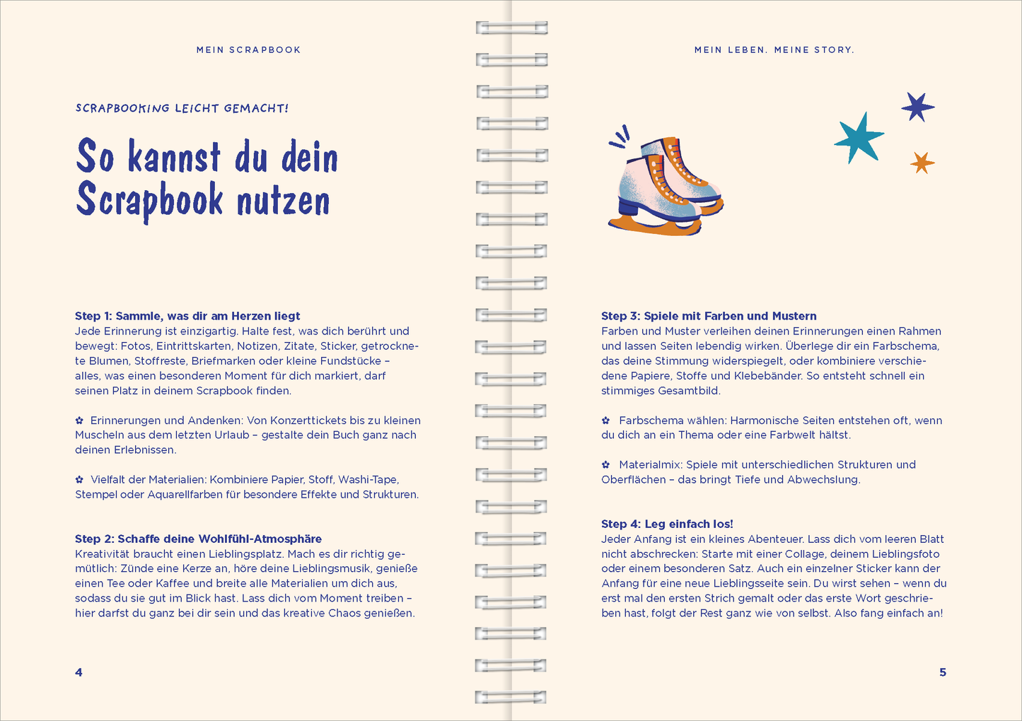Gezeigt wird eine Innen- oder Zusatzansicht von „Mein Leben. Meine Story.“.
