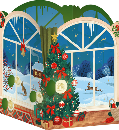 Gezeigt wird eine Innen- oder Zusatzansicht von „Windlicht-Adventskalender Lichterglanz“.