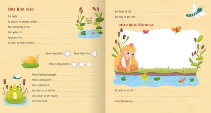 Gezeigt wird eine Innen- oder Zusatzansicht von „Meine Kindergartenfreunde – Einhorn und Prinzessin“.