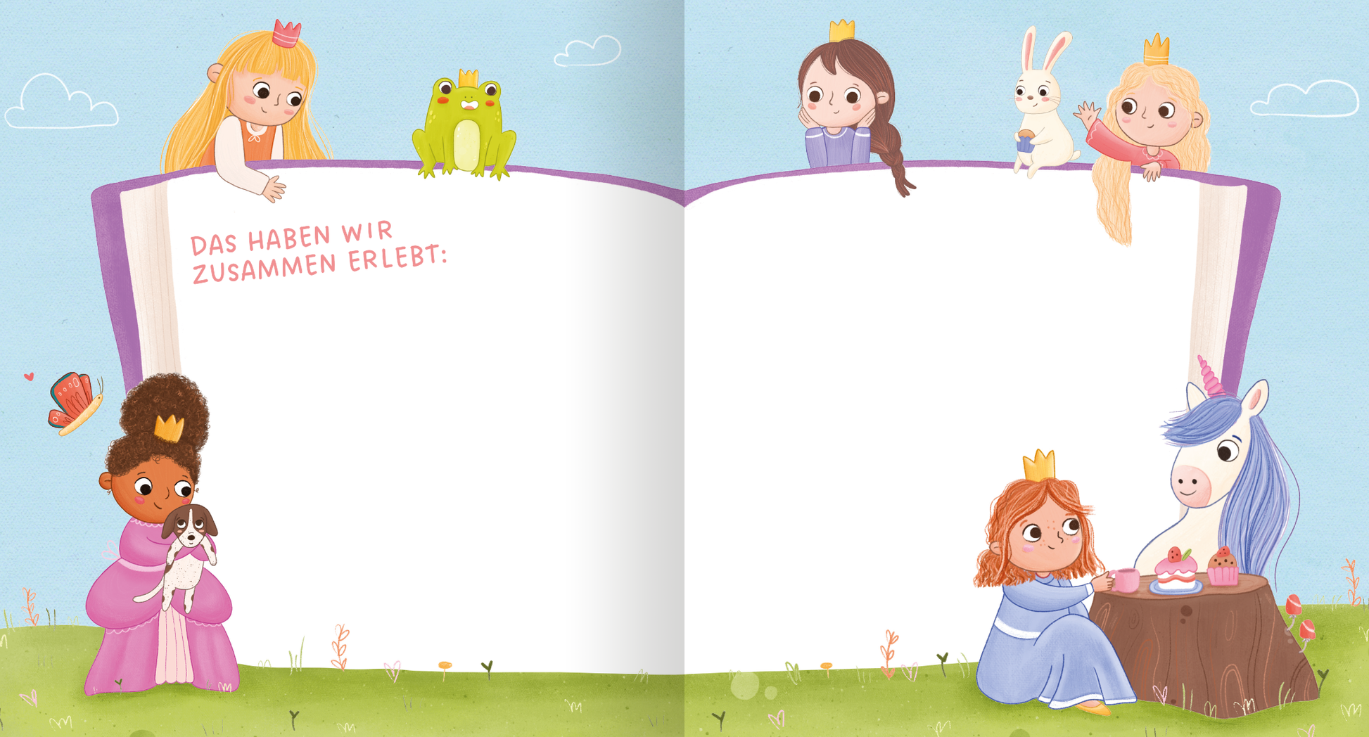 Gezeigt wird eine Innen- oder Zusatzansicht von „Meine Kindergartenfreunde – Einhorn und Prinzessin“.