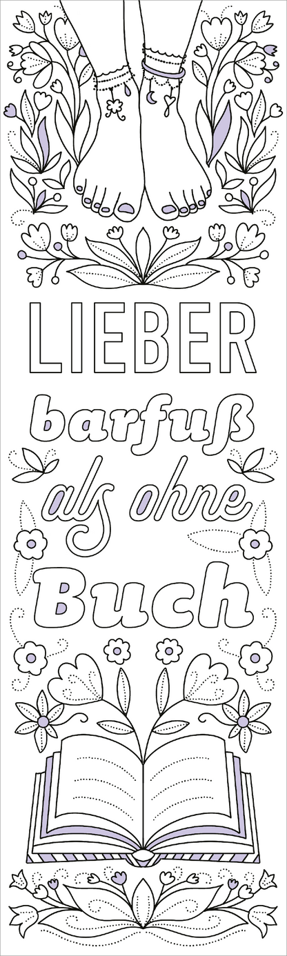 Gezeigt wird eine Innen- oder Zusatzansicht von „I Love Books – Lesezeichen“.