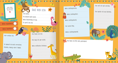 Gezeigt wird eine Innen- oder Zusatzansicht von „Alle meine Freunde – Panda | Mit über 300 Stickern“.