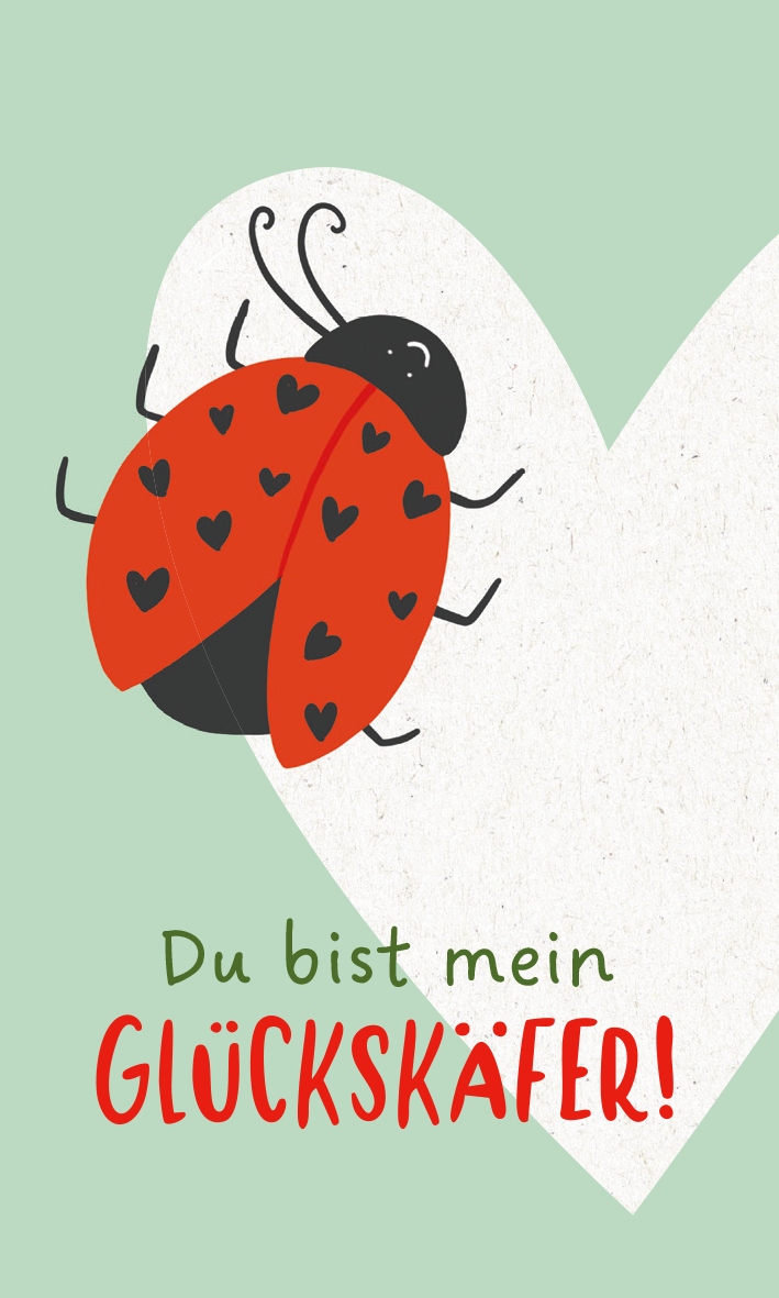 Gezeigt wird eine Innen- oder Zusatzansicht von „Lache! Glück steht dir. “.