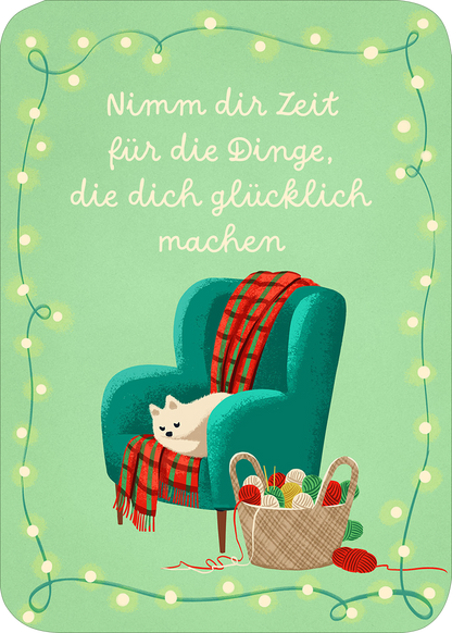 Gezeigt wird eine Innen- oder Zusatzansicht von „25 festliche Postkarten“.