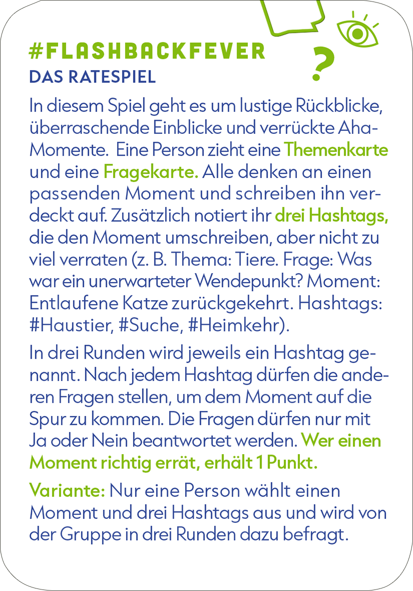 Gezeigt wird eine Innen- oder Zusatzansicht von „#FlashbackFever“.