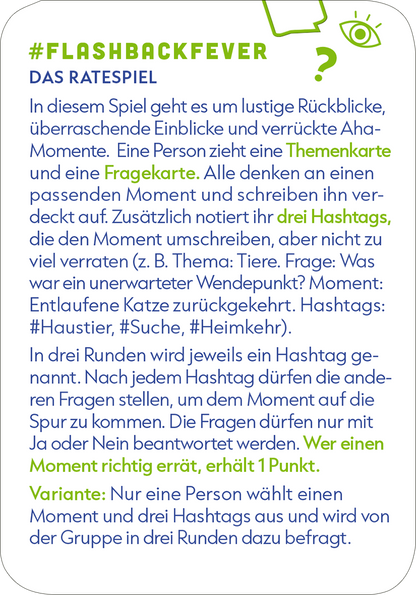 Gezeigt wird eine Innen- oder Zusatzansicht von „#FlashbackFever“.