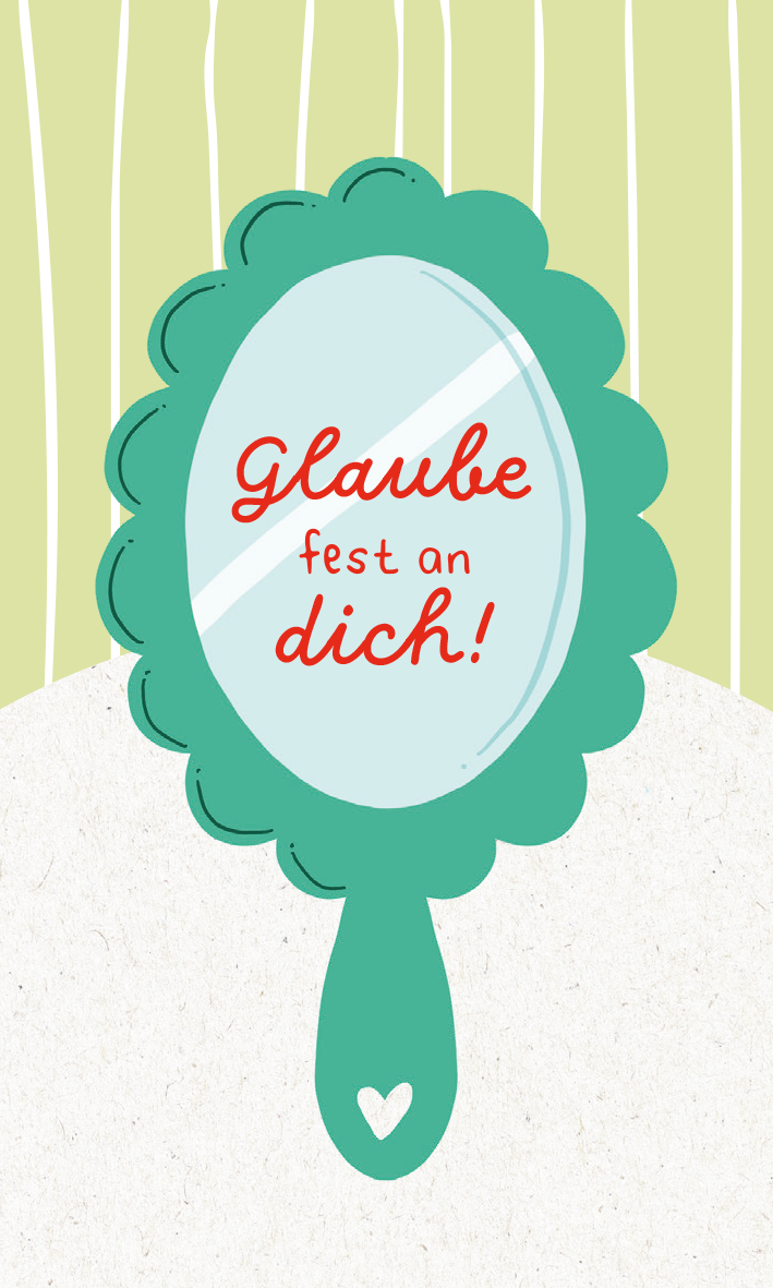 Gezeigt wird eine Innen- oder Zusatzansicht von „Viel Glück für dich!“.
