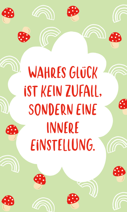 Gezeigt wird eine Innen- oder Zusatzansicht von „Viel Glück für dich!“.