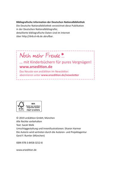 Gezeigt wird eine Innen- oder Zusatzansicht von „Ziemlich beste Schwestern – Total schief gewickelt“. Die Seite zeigt das Impressum mit bibliografischen Informationen. Die Schrift ist klar und gut lesbar.