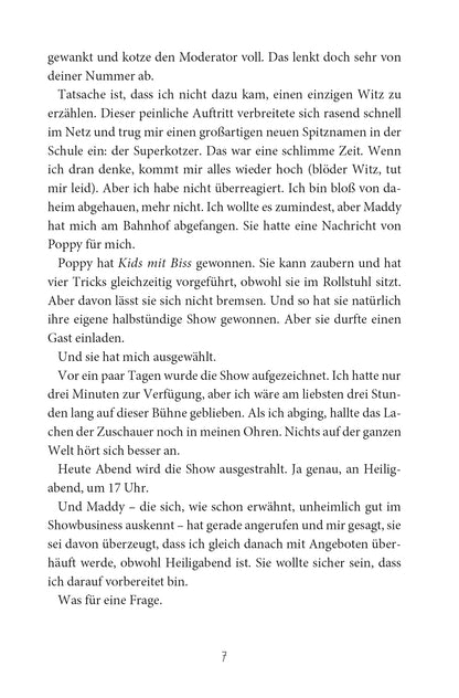 Gezeigt wird eine Innenansicht von „Wie man seinen Eltern das Internet erklärt“. Die Seite zeigt einen einfach gestalteten, gut lesbaren Text in schwarzer Schrift auf weißem Hintergrund. Die typografische Gestaltung umfasst klare Absätze und eine lesefreundliche Schriftart. Es sind keine Bilder oder Illustrationen vorhanden. Überschriften sind fett markiert und manche Sätze sind kursiv gesetzt.