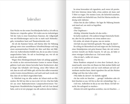 Gezeigt wird eine Innenansicht von „Genial normal“. Die Seite bietet einen klaren, lesbaren Layout mit viel Weißraum. Der Text ist in einer gut strukturierten, serifenlosen Schriftart gehalten, die leicht zu lesen ist. Die Absätze sind großzügig gegliedert und der Kontrast zwischen Buchstabe und Hintergrund fördert die Lesbarkeit. Illustrationen oder grafische Elemente sind nicht abgebildet, der Fokus liegt auf dem Textinhalt.