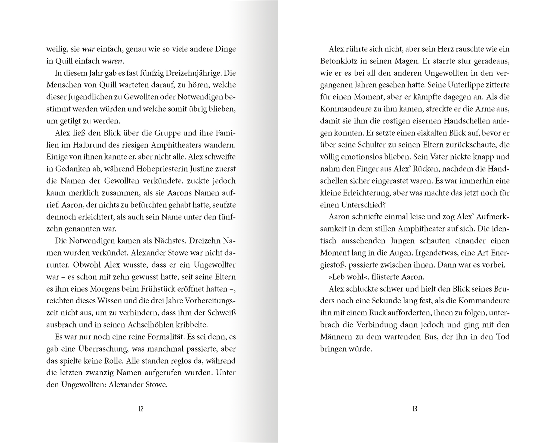 Gezeigt wird eine Innen- oder Zusatzansicht von „Wächter der Magie – Aufbruch nach Artimé“. Die Doppelseite präsentiert einen fließenden Text in schwarzer Serifenschrift auf weißem Hintergrund. Die Seiten sind nummeriert und die Absätze sind klar strukturiert, was eine einfache Lesbarkeit unterstützt.