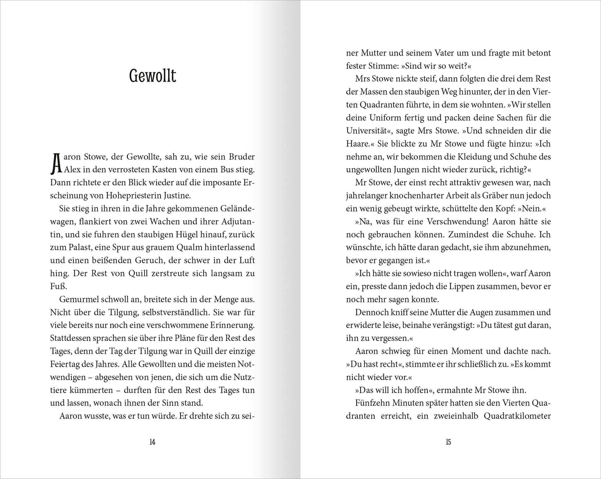 Gezeigt wird eine Innen- oder Zusatzansicht von „Wächter der Magie – Aufbruch nach Artimé“. Die Seiten sind in einem klaren, leserfreundlichen Layout gestaltet, mit einer Serifenschrift in Schwarz auf hellem Hintergrund. Der Text ist ordentlich formatiert und gut strukturiert.
