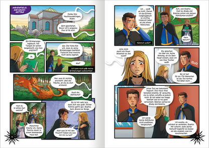 Gezeigt wird eine Innen- oder Zusatzansicht von „Keeper of the Lost Cities – Die Graphic Novel – Teil 2“.