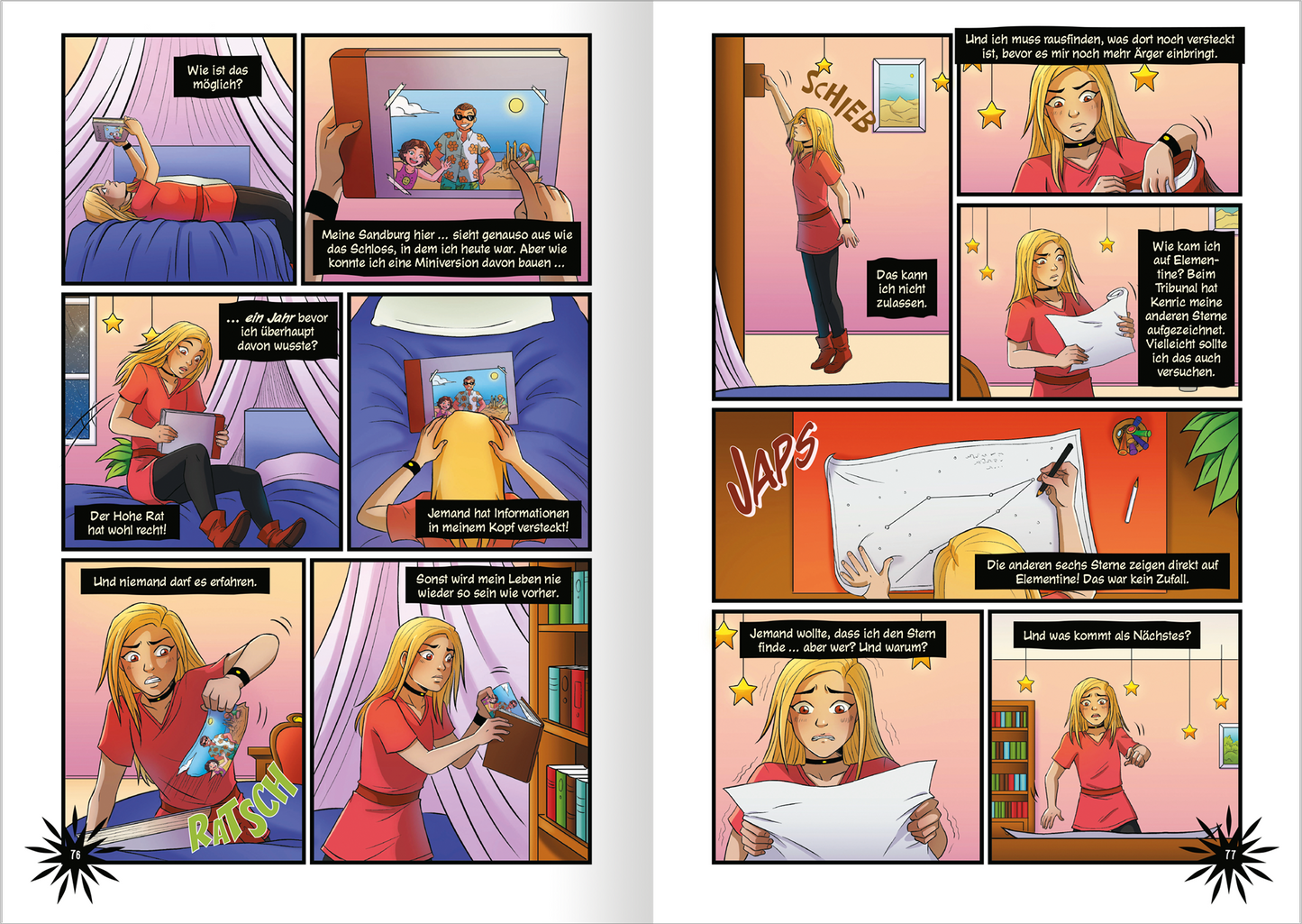 Gezeigt wird eine Innen- oder Zusatzansicht von „Keeper of the Lost Cities – Die Graphic Novel – Teil 2“.