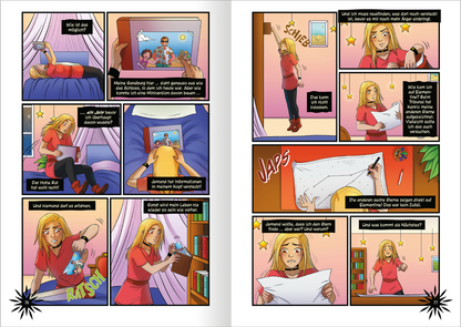 Gezeigt wird eine Innen- oder Zusatzansicht von „Keeper of the Lost Cities – Die Graphic Novel – Teil 2“.