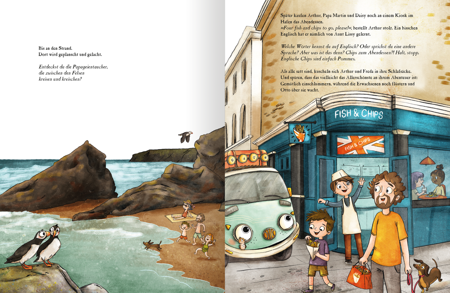 Gezeigt wird eine Innen- oder Zusatzansicht von „OTTO fährt los – Eine Reise nach England“.