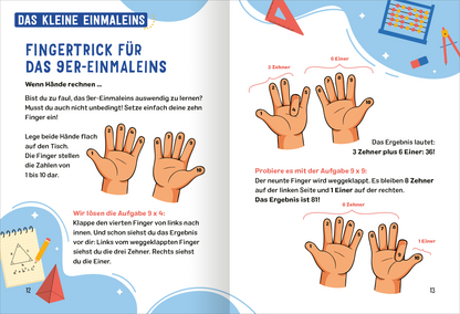 Gezeigt wird eine Innen- oder Zusatzansicht von „Science &amp; Kids – Die coolsten Mathehacks“.