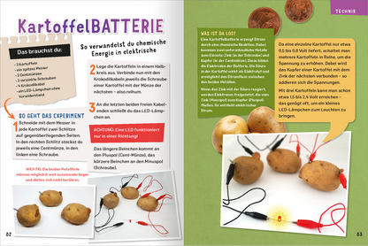 Gezeigt wird eine Innen- oder Zusatzansicht von „Science &amp; Kids – Geniale Experimente“.