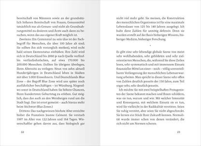 Gezeigt wird eine Innen- oder Zusatzansicht von „Endlich 7 Tage Wochenende“. Die Seiten zeigen einen klar strukturierten Text mit einer gut lesbaren Serifenschrift in Schwarz auf hellem Hintergrund. Der Text ist in Absätze gegliedert, die durch ausreichenden Zeilenabstand eine angenehme Lesbarkeit bieten. Auf der linken Seite sind mehrere Absätze zu sehen, während die rechte Seite mit laufendem Text fortsetzt. Die typografische Gestaltung ist schlicht und funktional, was die...