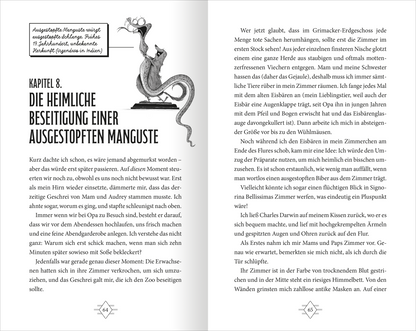 Gezeigt wird eine Innen- oder Zusatzansicht von „Leichen haben nichts zu lachen – Ein Fall für Edna Knorple“.