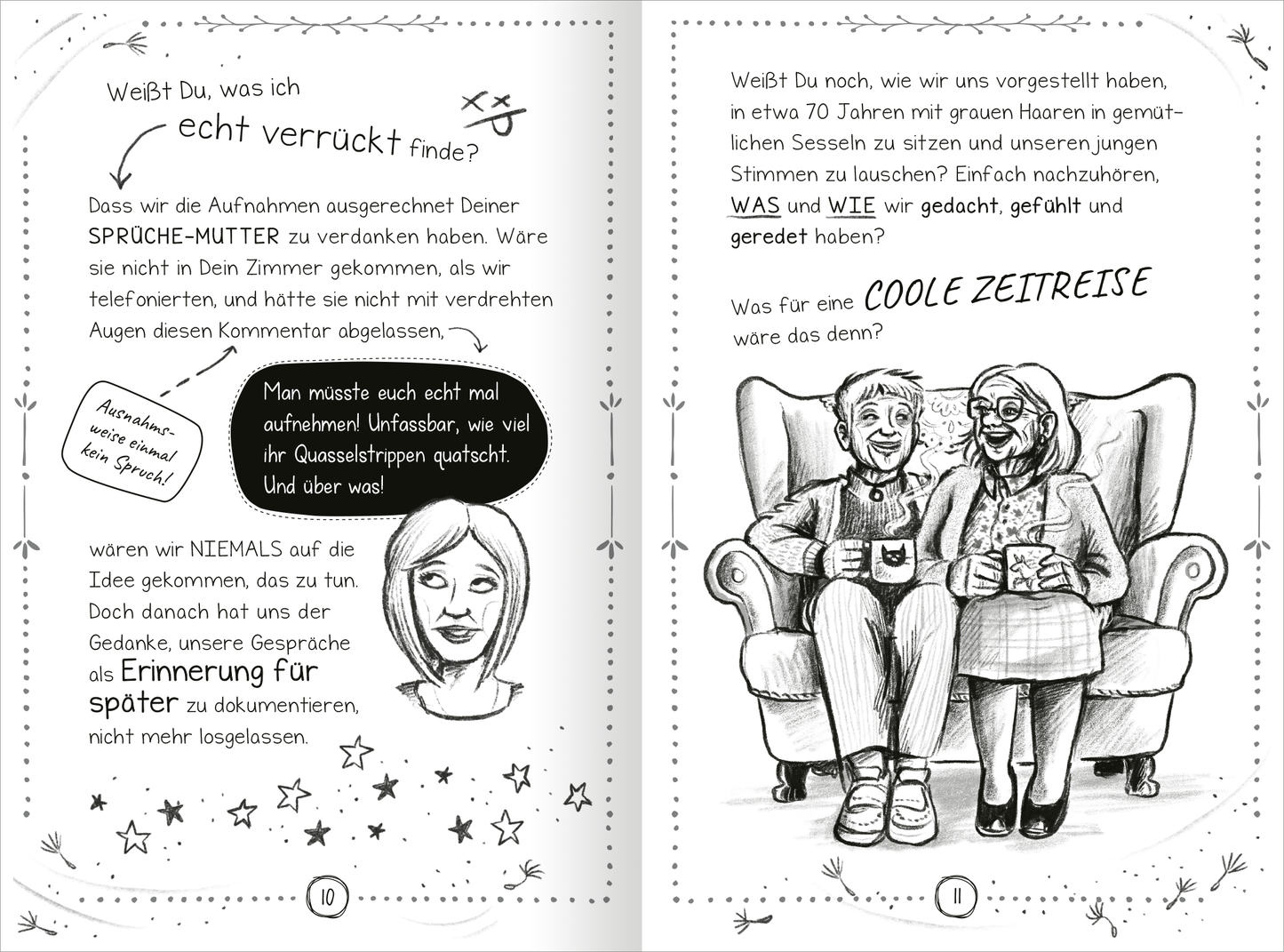 Gezeigt wird eine Innen- oder Zusatzansicht von „PS: Du bist die Schönste!“.